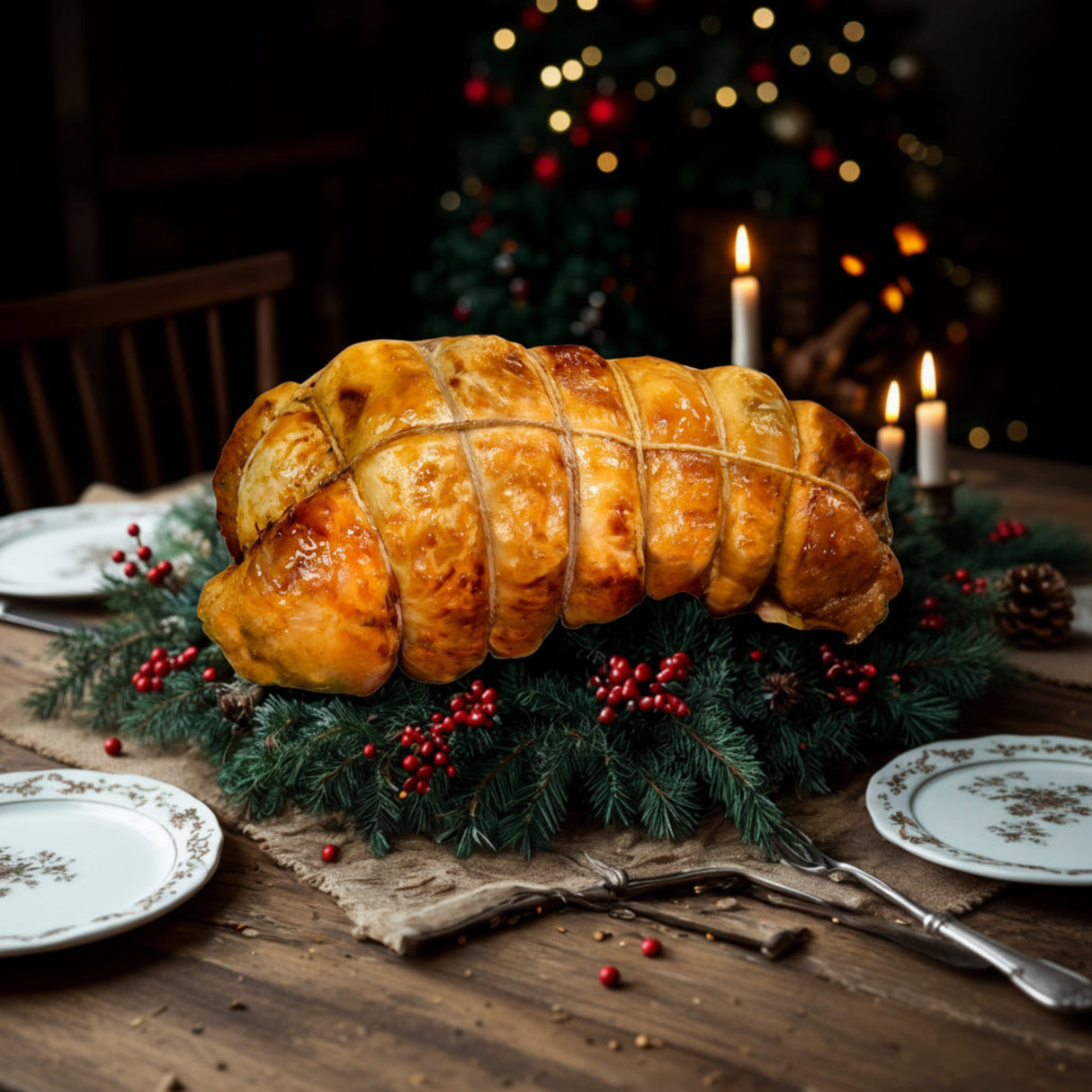 White Free Range Turkey Breast Roll