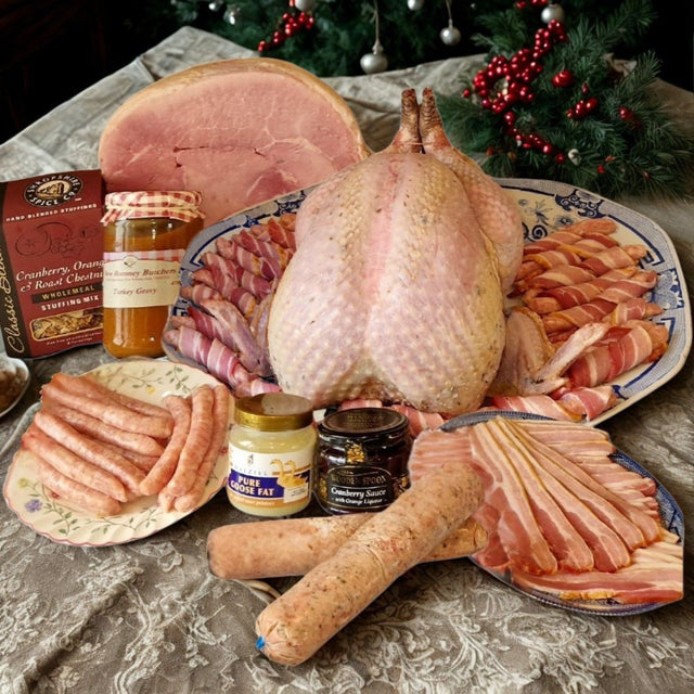 Buy Deluxe Turkey Hamper Online with Delivery | Farm Butchers