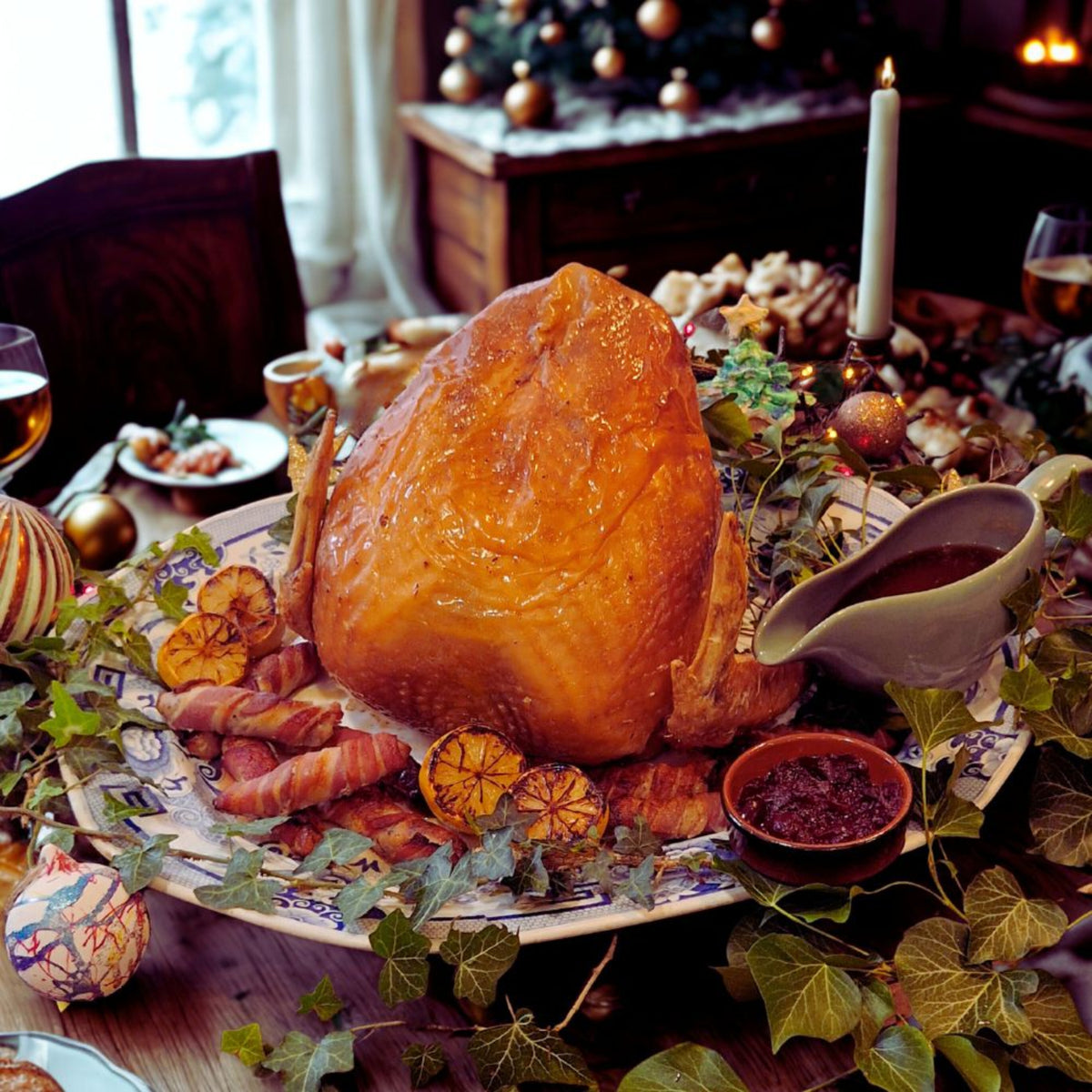 Buy WHITE Free Range Turkey Crown Online with Delivery | Farm Butchers