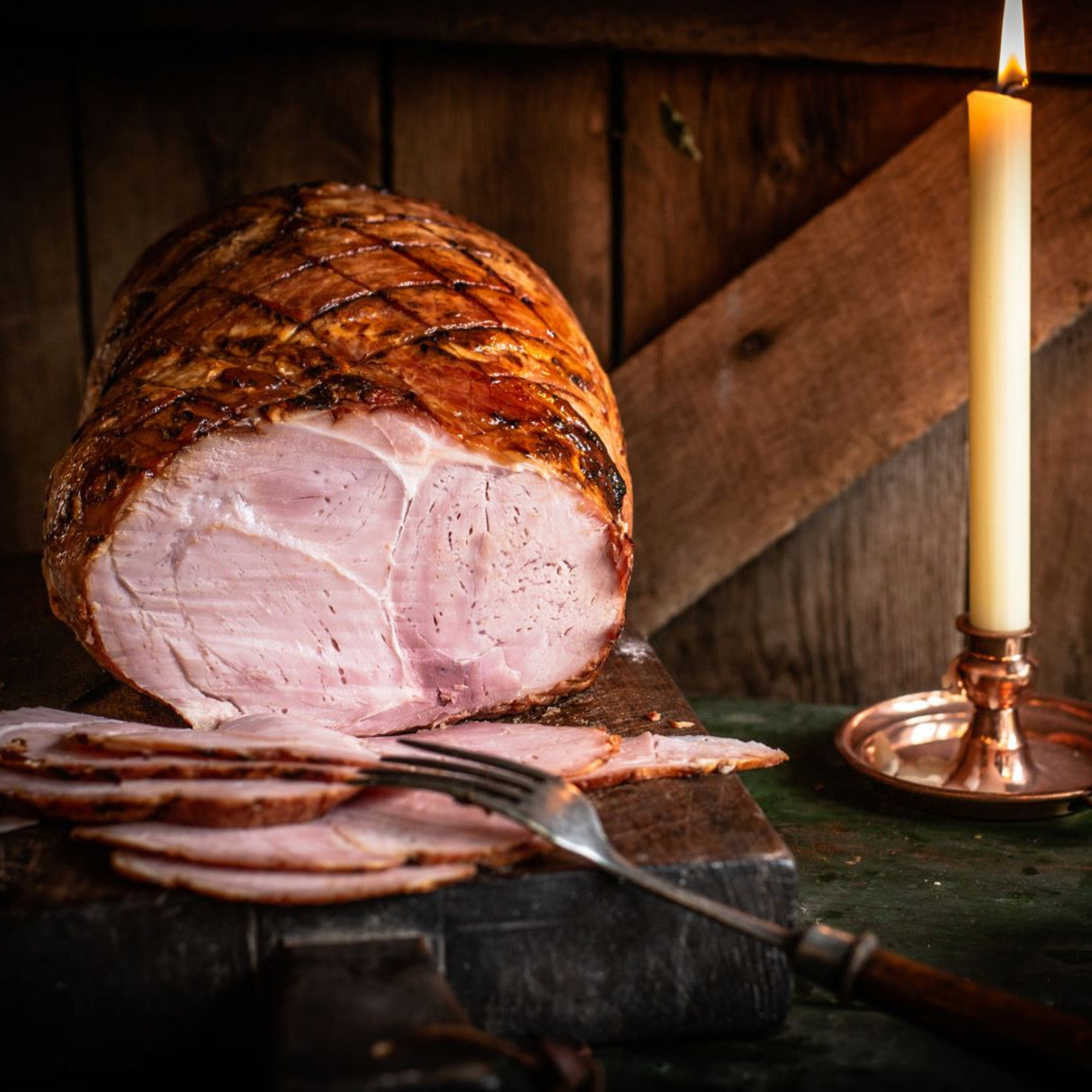Slow Roasted English Ham with Marmalade and Dijon Mustard Glaze