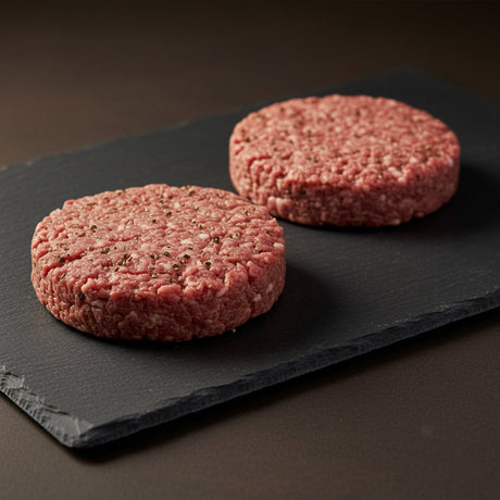 Wild Venison Burger with juniper & cracked black pepper
