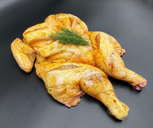 Spatchcock Chicken in marinade